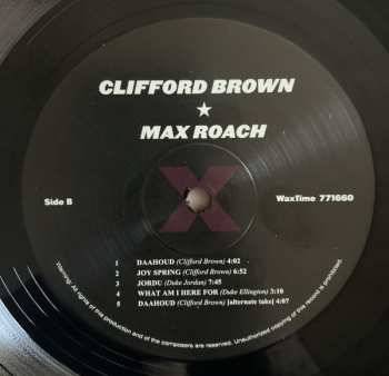 LP Clifford Brown And Max Roach: Clifford Brown & Max Roach