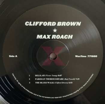 LP Clifford Brown And Max Roach: Clifford Brown & Max Roach