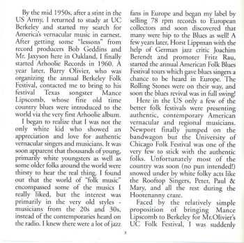 CD Lightnin' Hopkins: Live! At The 1966 Berkeley Blues Festival