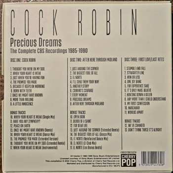 3CD/Box Set Cock Robin: Precious Dreams (The Complete CBS Recordings 1985-1990)