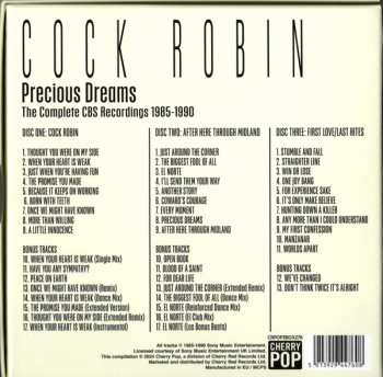 3CD/Box Set Cock Robin: Precious Dreams (The Complete CBS Recordings 1985-1990)