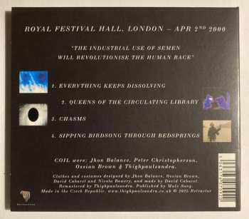 CD Coil: Live One (London Spring 2000)