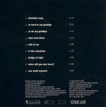 CD Colin Bass: In The Meantime