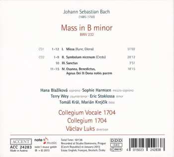 2CD Johann Sebastian Bach: Johann Sebastian Bach - Mass In B Minor