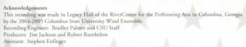 CD Columbus State University Wind Ensemble: Electric Dawn