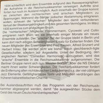 CD Comedian Harmonists: Die Legende Lebt