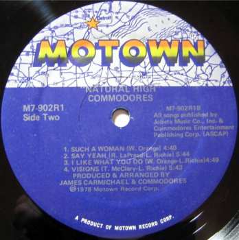 LP Commodores: Natural High