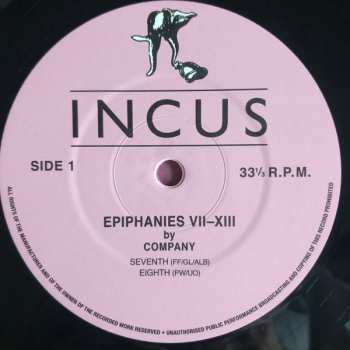 3LP Company: Epiphanies VII-XIII
