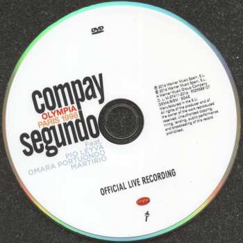 CD/DVD Compay Segundo: Olympia Paris 1998: Official Live Recording
