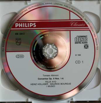 2CD Tomaso Albinoni: Concerti Op. 9 / Adagio