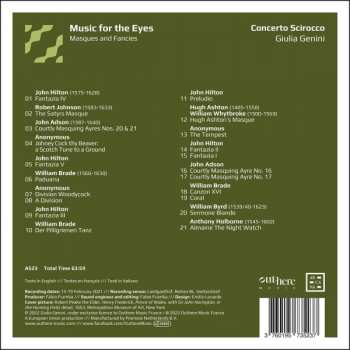 CD Concerto Scirocco: Music For The Eyes - Masques And Fancies