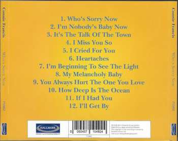 CD Connie Francis: Who's Sorry Now