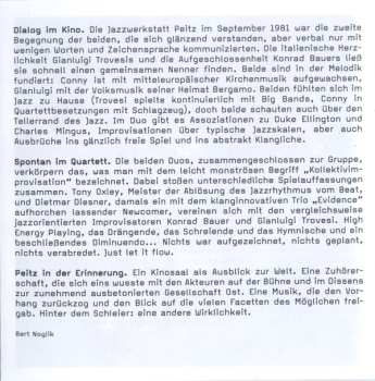 CD Tony Oxley: Live At Jazzwerkstatt Peitz