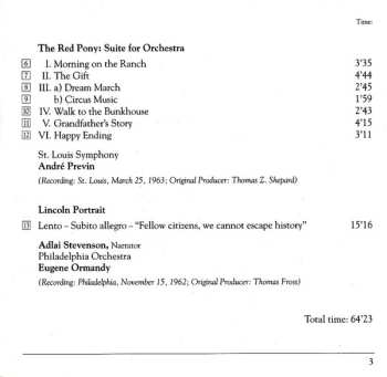 CD Aaron Copland: Orchestral Works