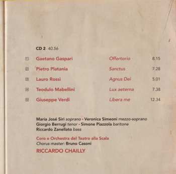 2CD Orchestra Del Teatro Alla Scala: Messa Per Requiem (A Requiem By Verdi And 12 Other Composers In Memory Of Rossini)