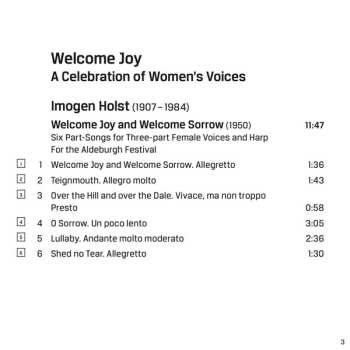 SACD Corvus Consort: Welcome Joy - A Celebration Of Women's Voices