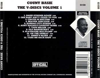 CD Count Basie: The V-Discs Volume 1