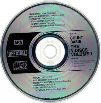 CD Count Basie: The V-Discs Volume 1