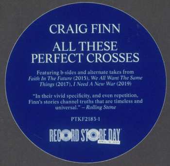 2LP Craig Finn: All These Perfect Crosses LTD