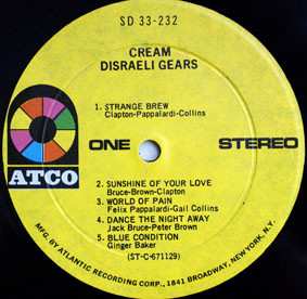 LP Cream: Disraeli Gears