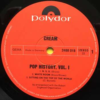 2LP Cream: Pop History Vol. 1