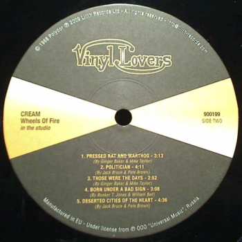 2LP Cream: Wheels Of Fire LTD | CLR
