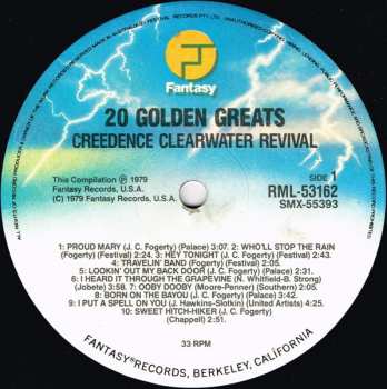 LP Creedence Clearwater Revival: 20 Golden Greats