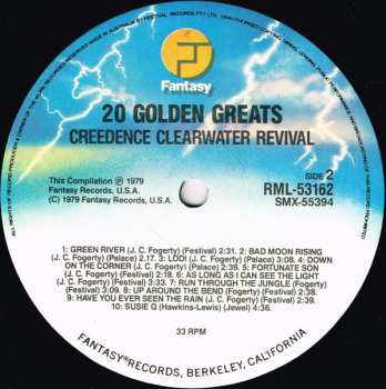 LP Creedence Clearwater Revival: 20 Golden Greats