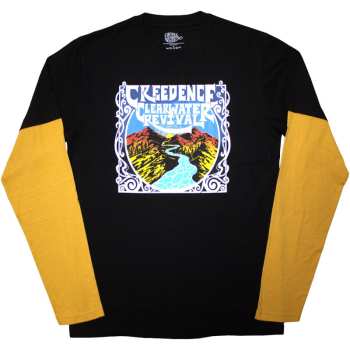 Merch Creedence Clearwater Revival: Layered Long Sleeve T-shirt River