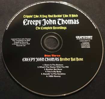 3CD/Box Set Creepy John Thomas: Trippin' Like A Dog And Rockin' Like A Bitch: The Complete Recordings