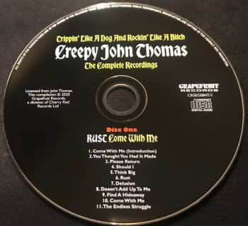 3CD/Box Set Creepy John Thomas: Trippin' Like A Dog And Rockin' Like A Bitch: The Complete Recordings