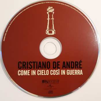 CD Cristiano De André: Come In Cielo Così In Guerra