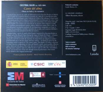 2CD/Box Set La Grande Chapelle: Canto Del Alma: Obras En Latín Y En Romance