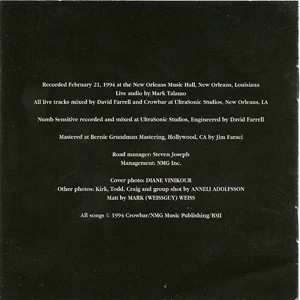 CD Crowbar: Live + 1 LTD