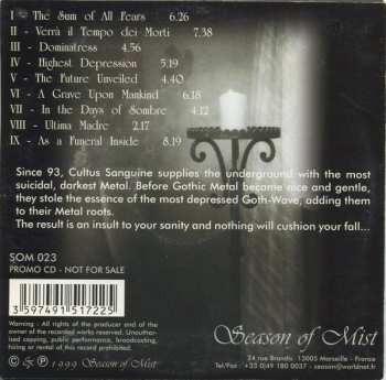 CD Cultus Sanguine: The Sum Of All Fears