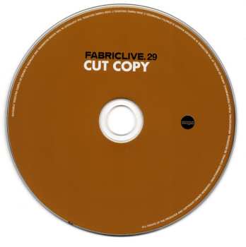 CD Cut Copy: FabricLive. 29