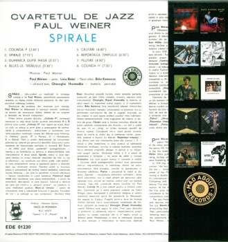 LP Cvartetul De Jazz Paul Weiner: Spirale (Jazz Cu Paul Weiner) DLX