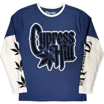 Merch Cypress Hill: Layered Long Sleeve T-shirt Leaf & Logo Cypress Hill