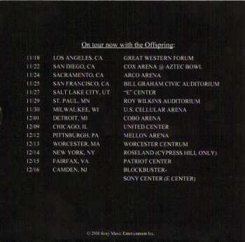 CD Cypress Hill: Live At The Fillmore Radio Sampler