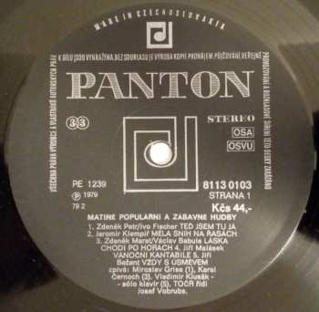 LP Czechoslovak Radio Dance Orchestra: Matiné Populární A Jazzové Hudby