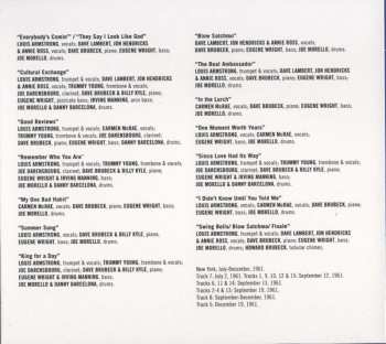 CD Louis Armstrong: The Real Ambassadors