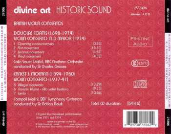 CD Ernest John Moeran: Violin Concerto In D / Violin Concerto