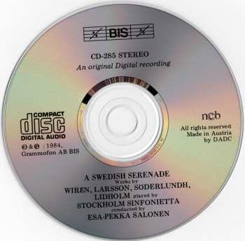 CD Esa-Pekka Salonen: A Swedish Serenade