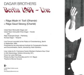 CD Dagar Brothers: Berlin 1964 - Live LTD
