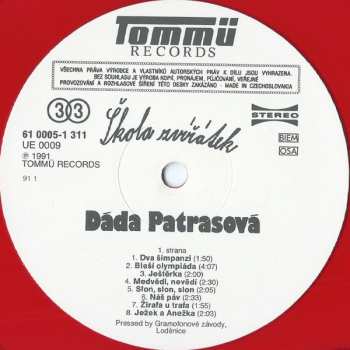 LP Dagmar Patrasová: Škola Zvířátek ČERVENÝ VINYL