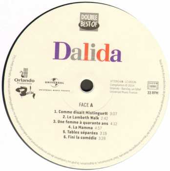 2LP Dalida: Double Best Of