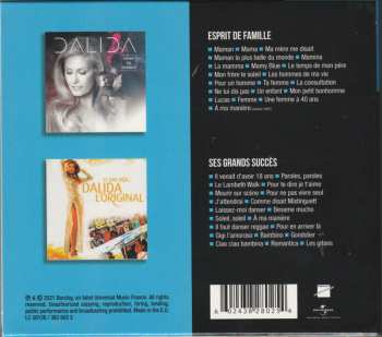 2CD/Box Set Dalida: Esprit De Famille / Ses Grands Succès