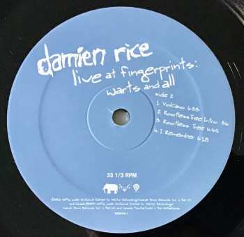 LP Damien Rice: Live At Fingerprints: Warts And All