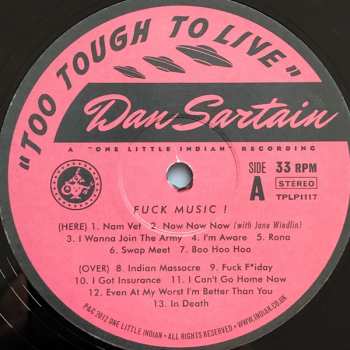 LP Dan Sartain: Too Tough To Live