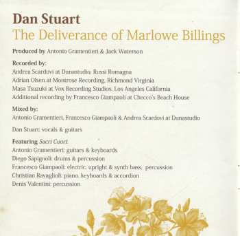 CD Dan Stuart: The Deliverance Of Marlowe Billings